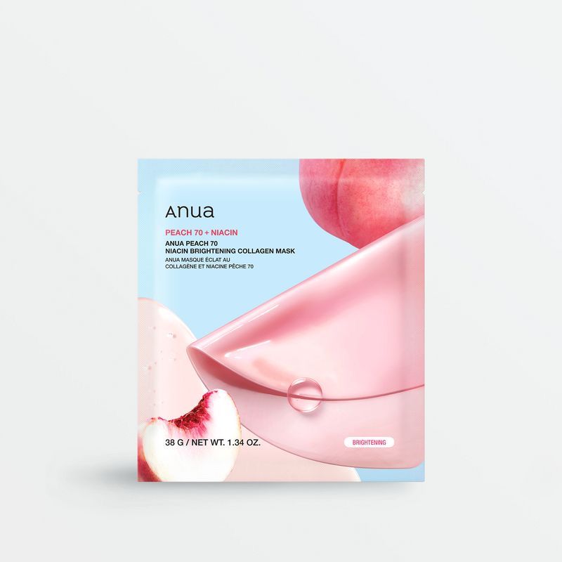 ANUA PEACH 70 + NIACIN BRIGHTENING COLLAGEN MASK